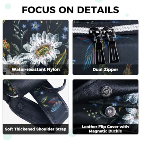 Waterproof Nylon Anti Theft Backpack for Women Work College Travel Laptop main image 4